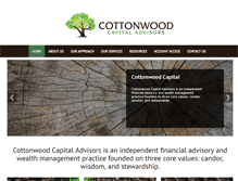 Tablet Screenshot of cottonwoodcapitaladvisors.com